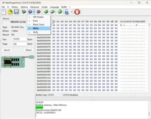 NeoProgrammer v2.2.0.10 software interface for CH341A USB programmer